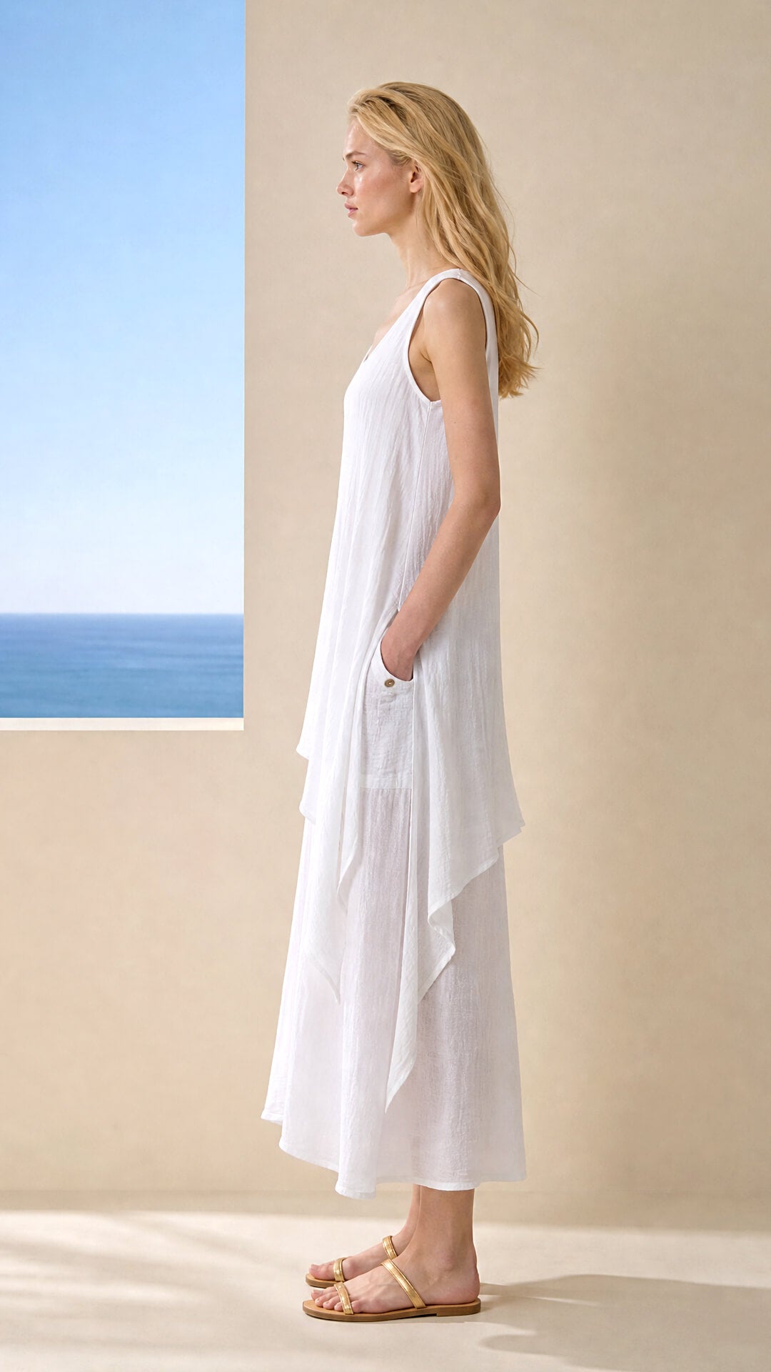 DS Airy Cotton Maxi Dress