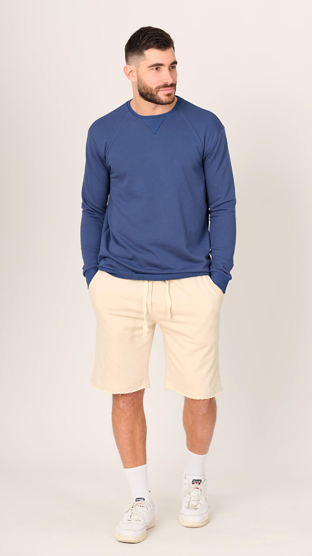 Jordan Shorts, Front View in Beige