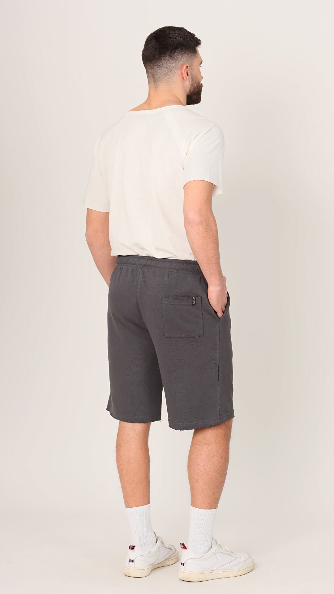 Jordan Shorts, Back View in Grey