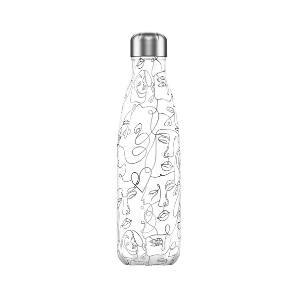  Chilly's Water Bottle, Stainless Steel and Reusable, Leak  Proof, Sweat Free, Gradient Monochrome