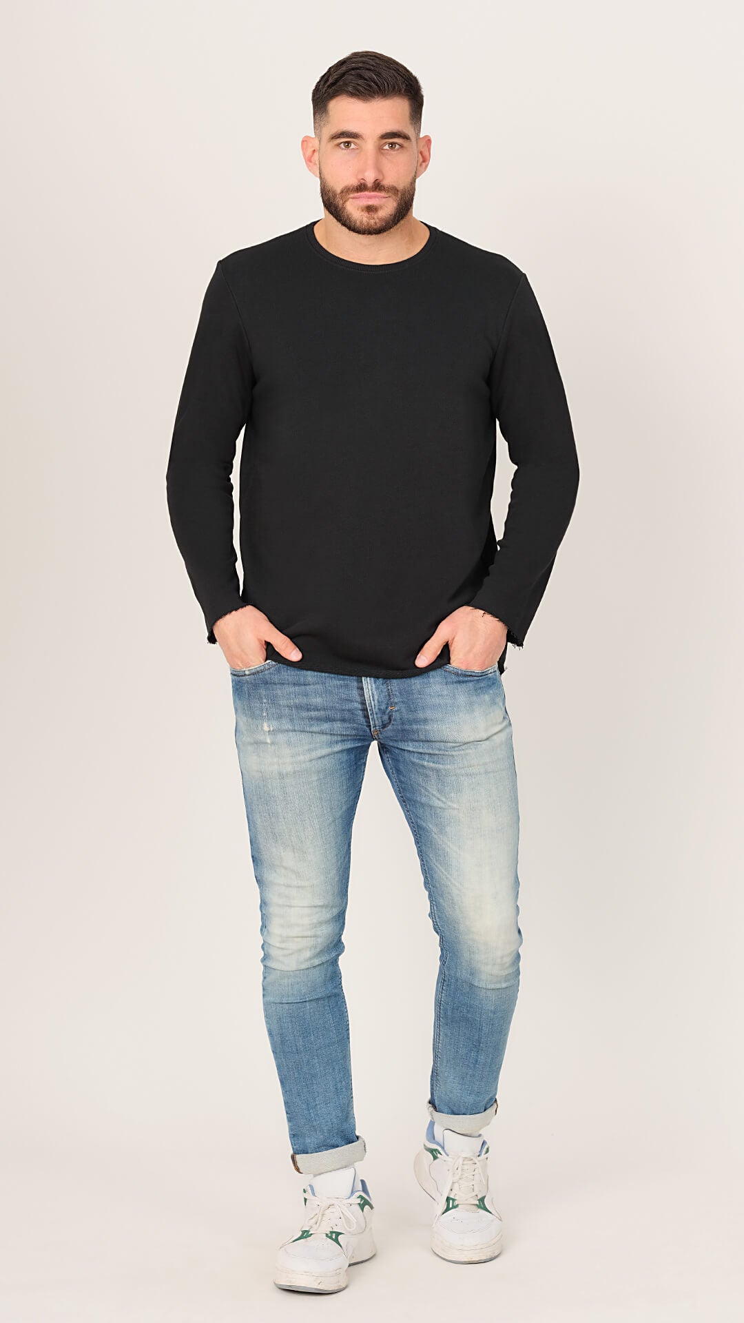 Aesop Sweatshirt in Black, Front View