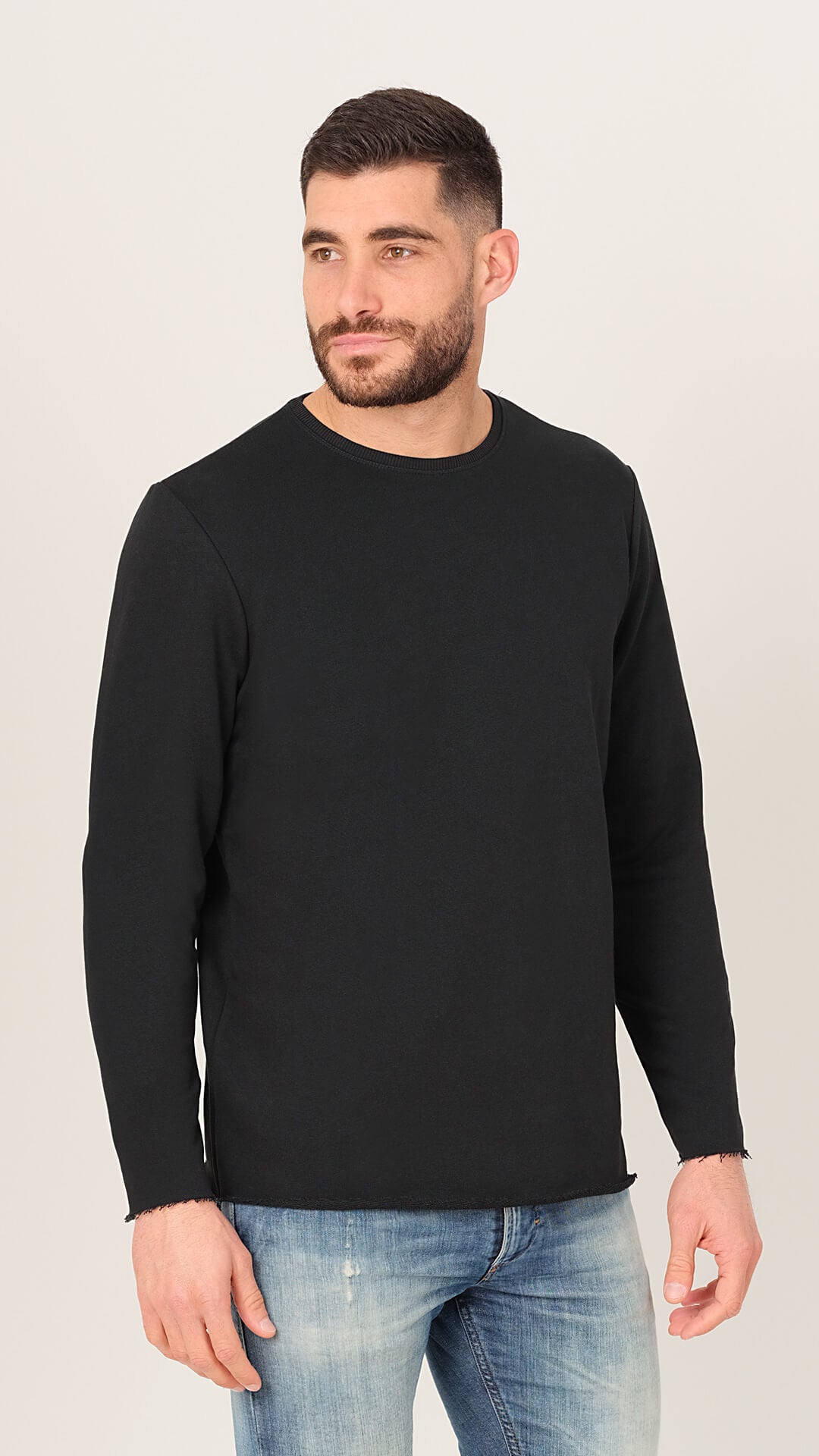 Aesop Sweatshirt in Black, Front View