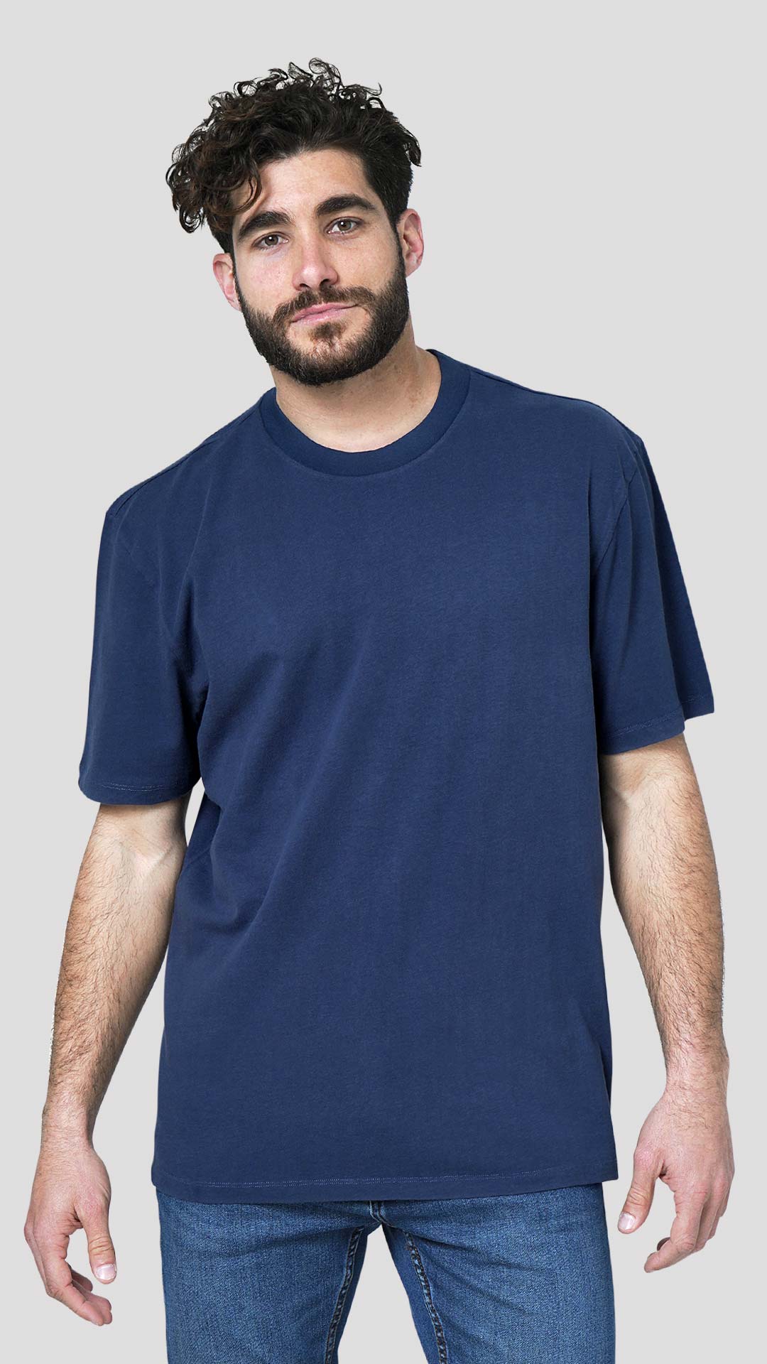 Color Cue T-Shirt in Blue, Front View