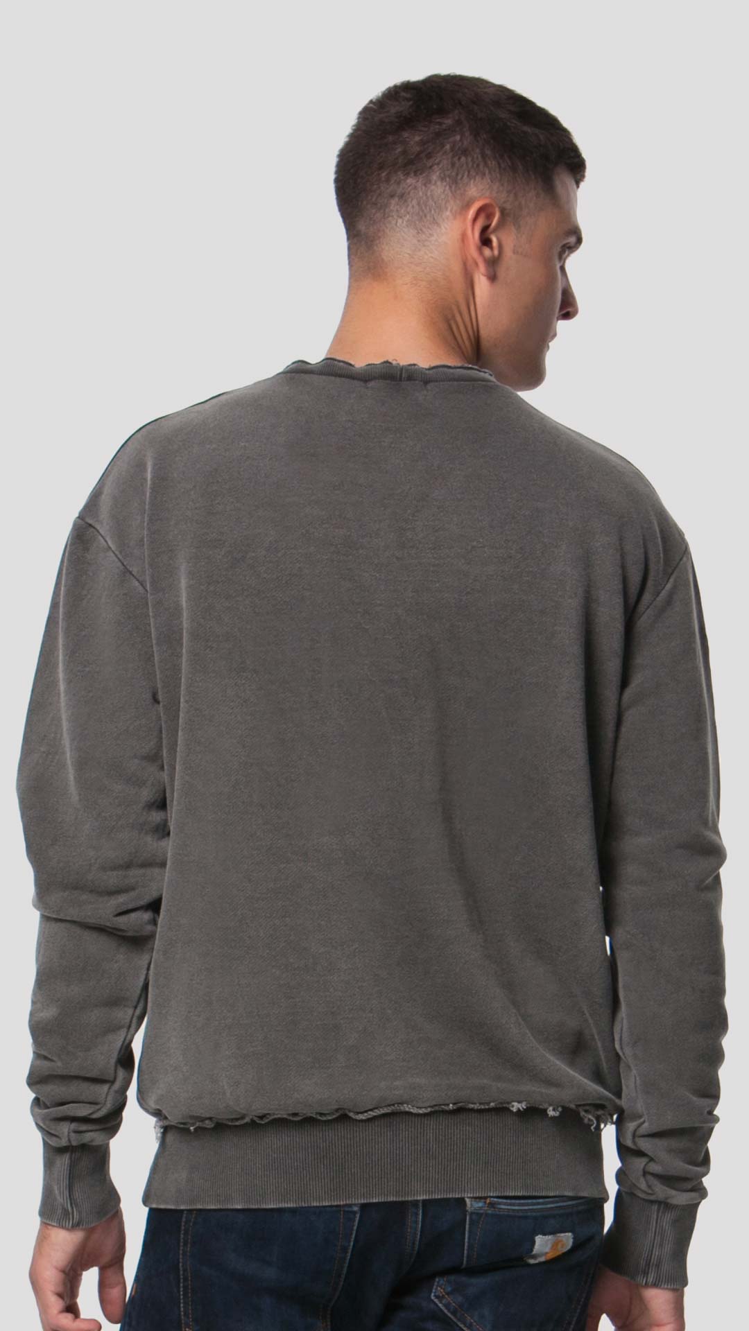 Passenger Sweatshirt in Grey, Back View