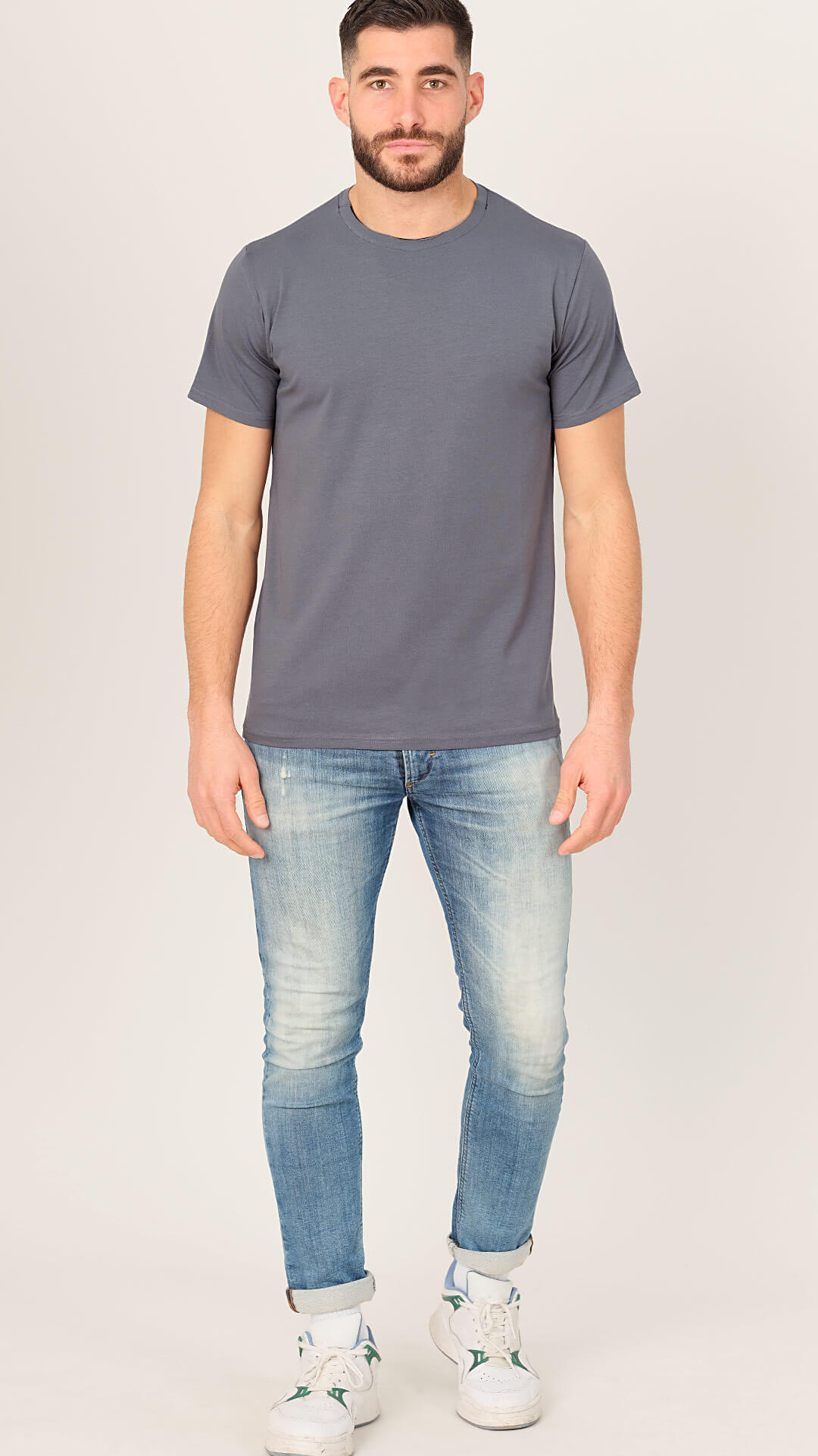 Greyson T-Shirt with Black Neck Detail, Front View