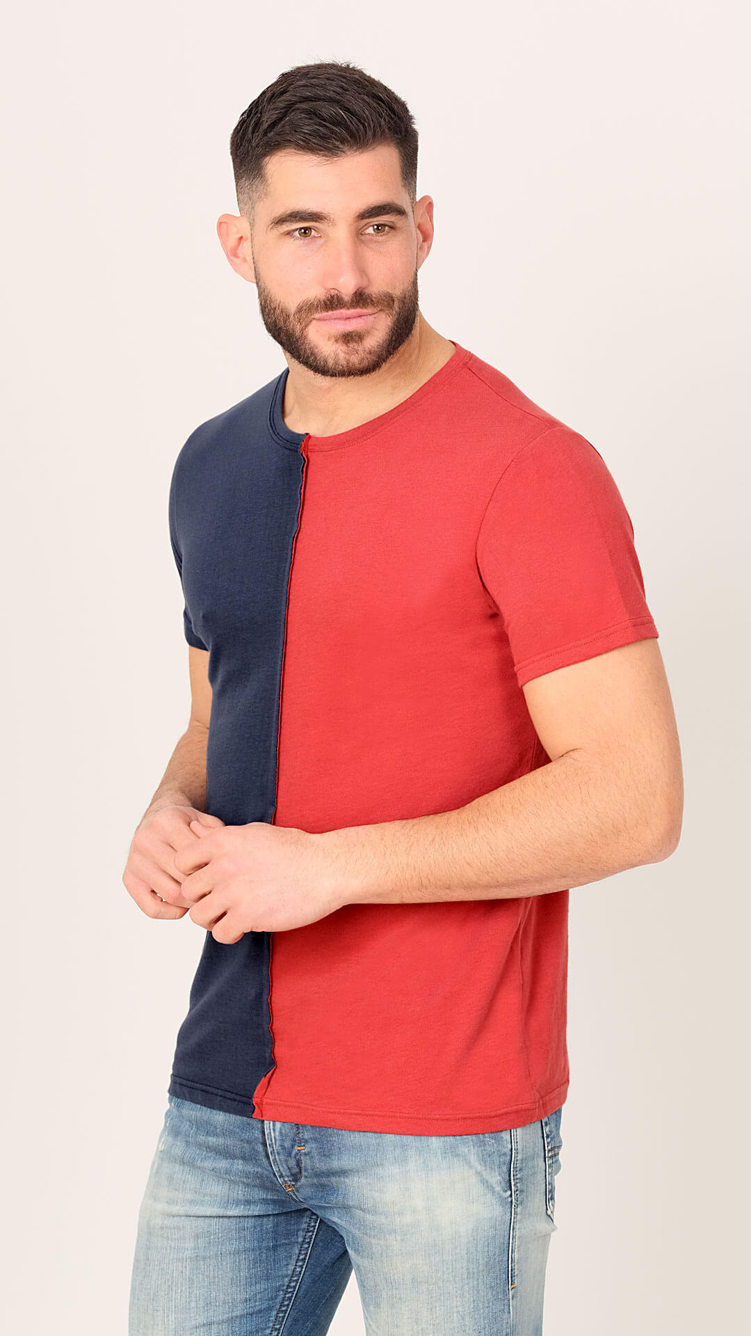 Half & Half V2 T-Shirt, Front View