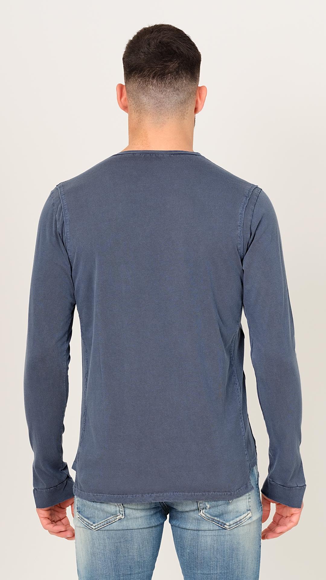 Wanderer T-Shirt, Back View, in Dark Blue