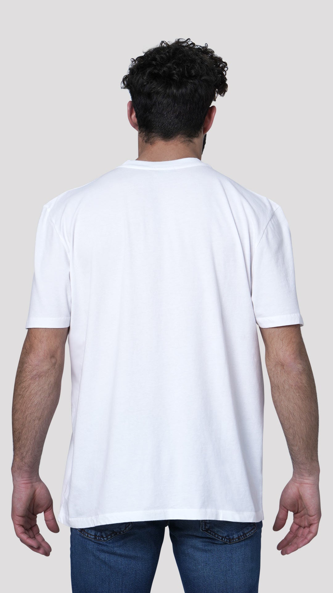 Rolling Stones T-Shirt in White, Back View