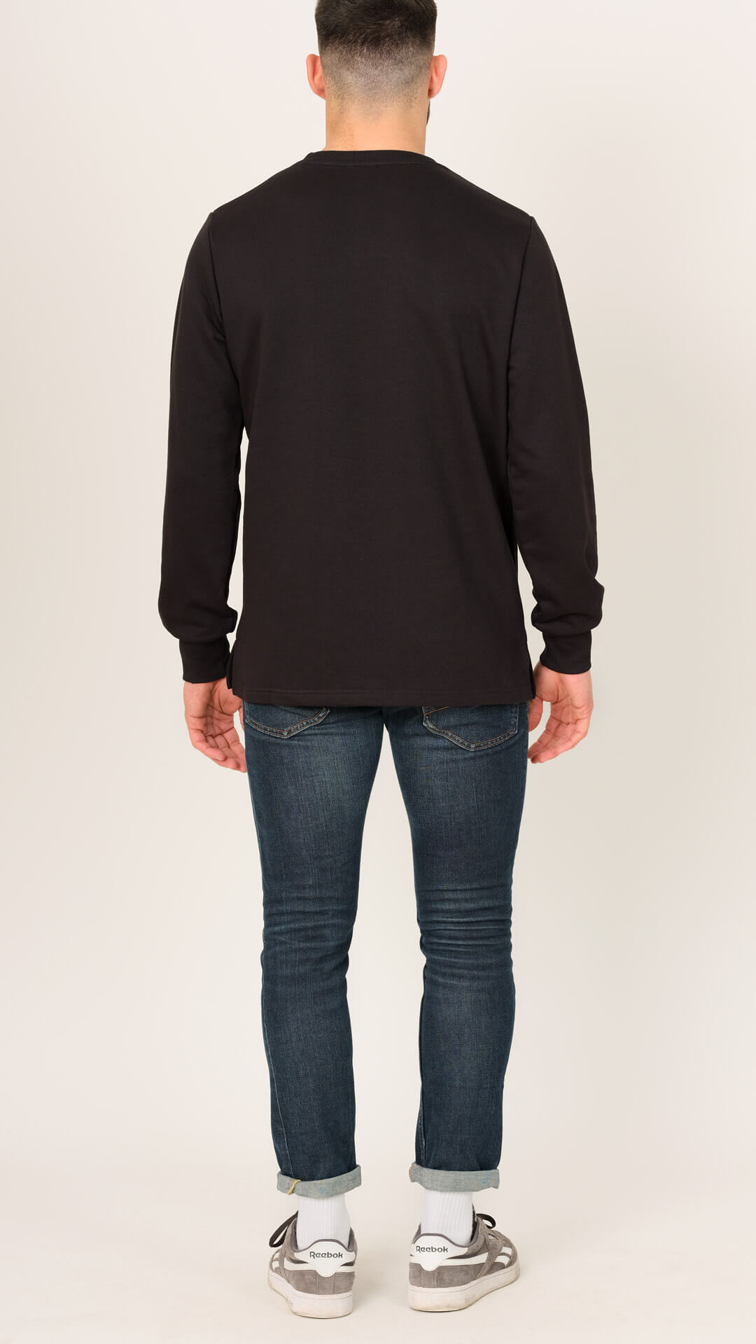 Mitchell Sweatshirt with Side Split, Back View