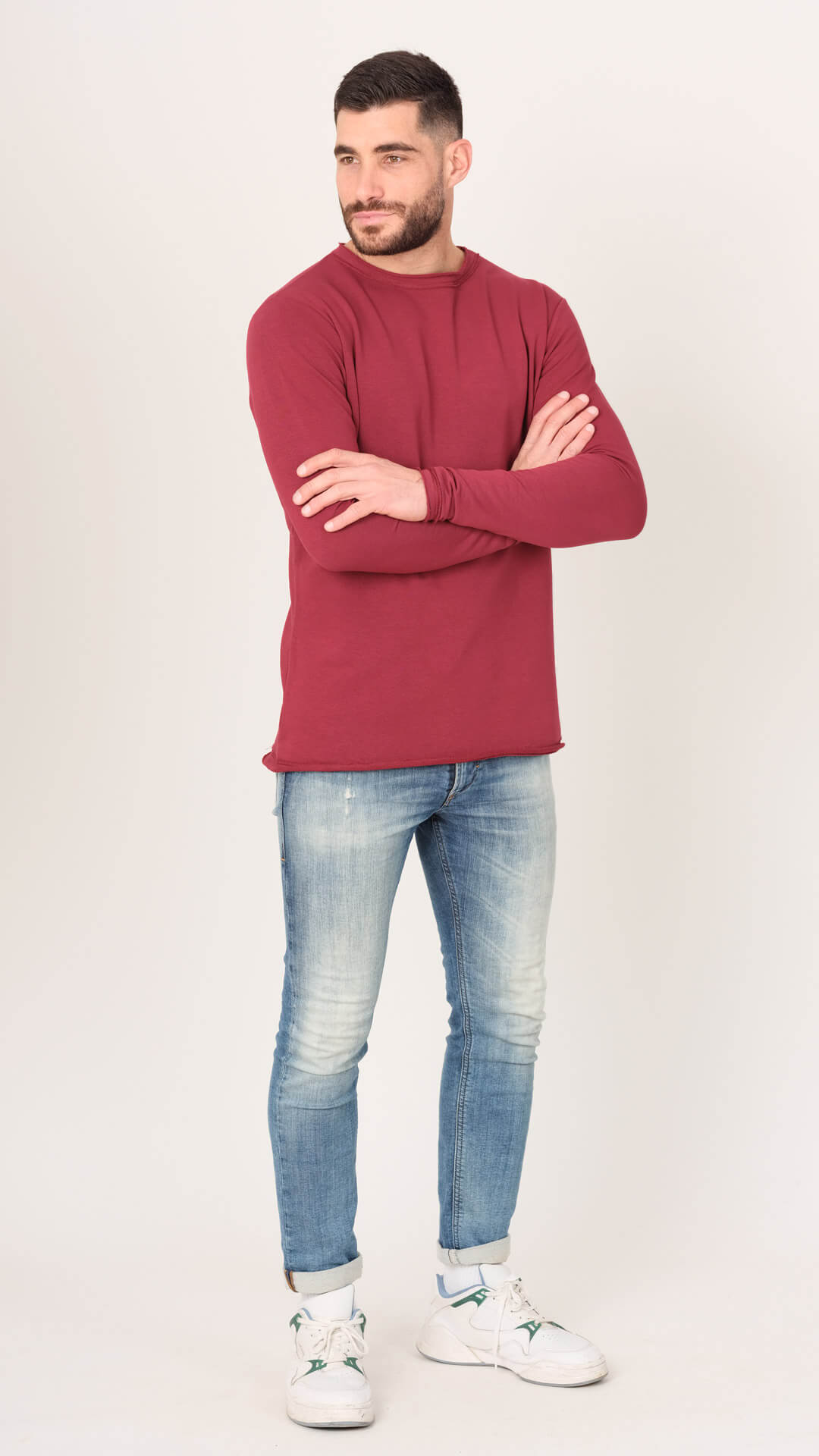 Casper Sweatshirt, Front View in Red