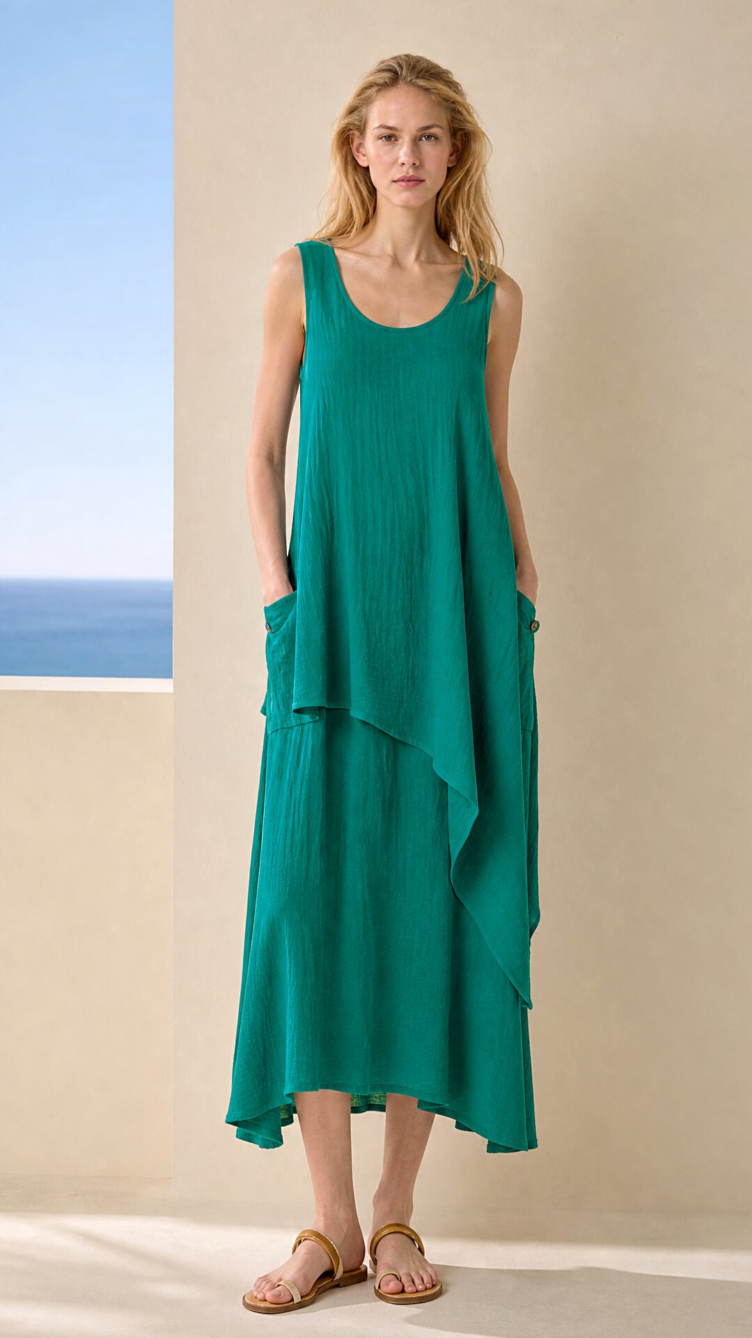 DS Airy Cotton Maxi Dress