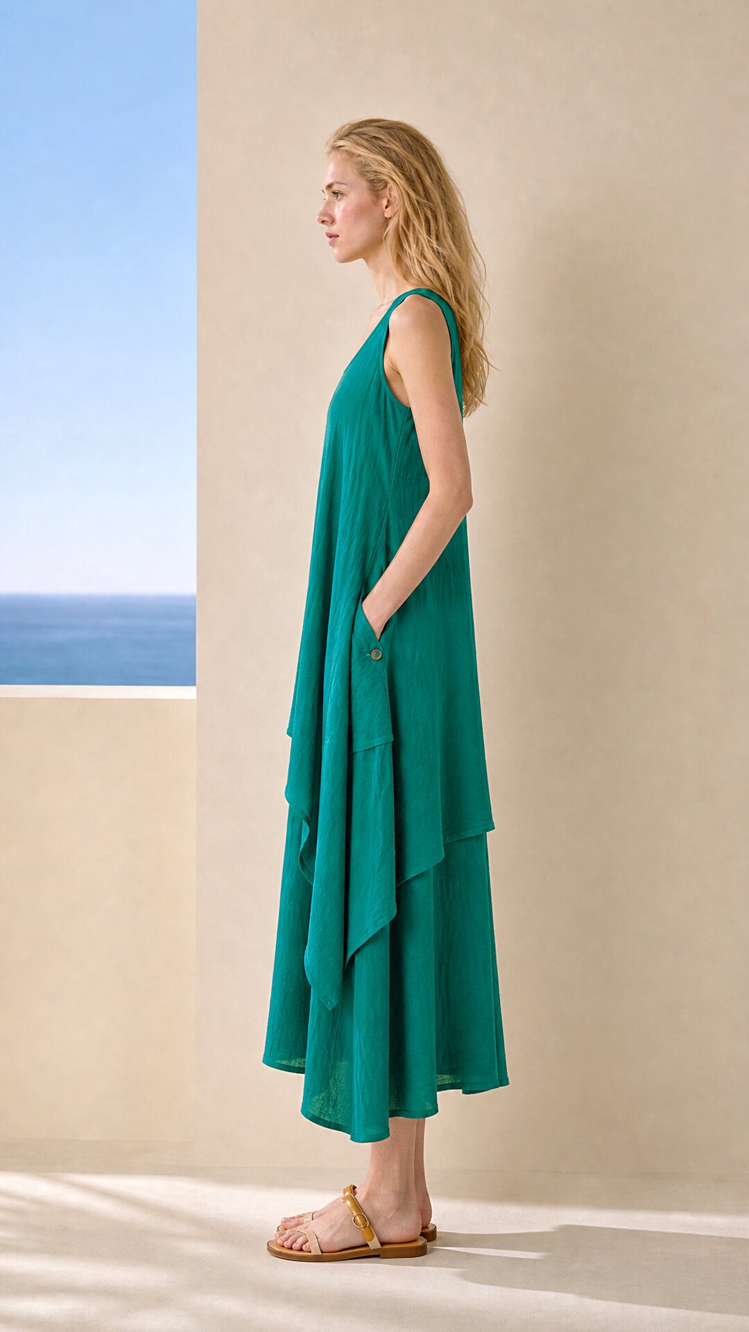 DS Airy Cotton Maxi Dress