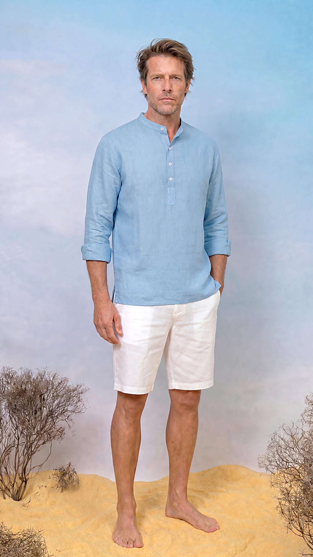 DS Linen Henley Shirt