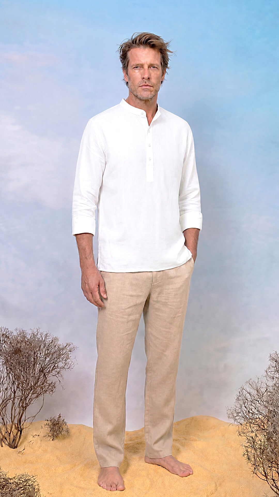 DS Linen Henley Shirt