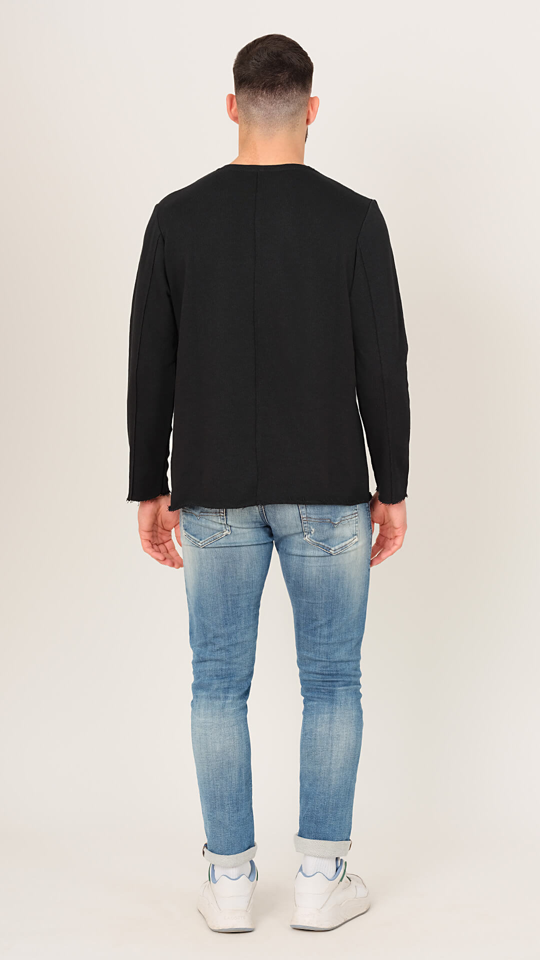 Aesop Sweatshirt in Black, Back View